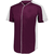 maroon / white