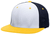 white / navy / gold