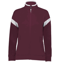 maroon / white