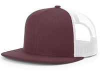 maroon / white