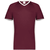 maroon / white