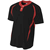 black / red