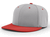 grey / red