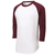 white / maroon