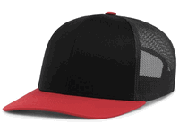 black / red
