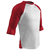 white / scarlet