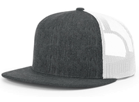 heather charcoal / white