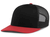black / red