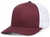 maroon / white
