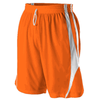 burnt orange / white