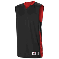 black / red