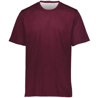 maroon / white