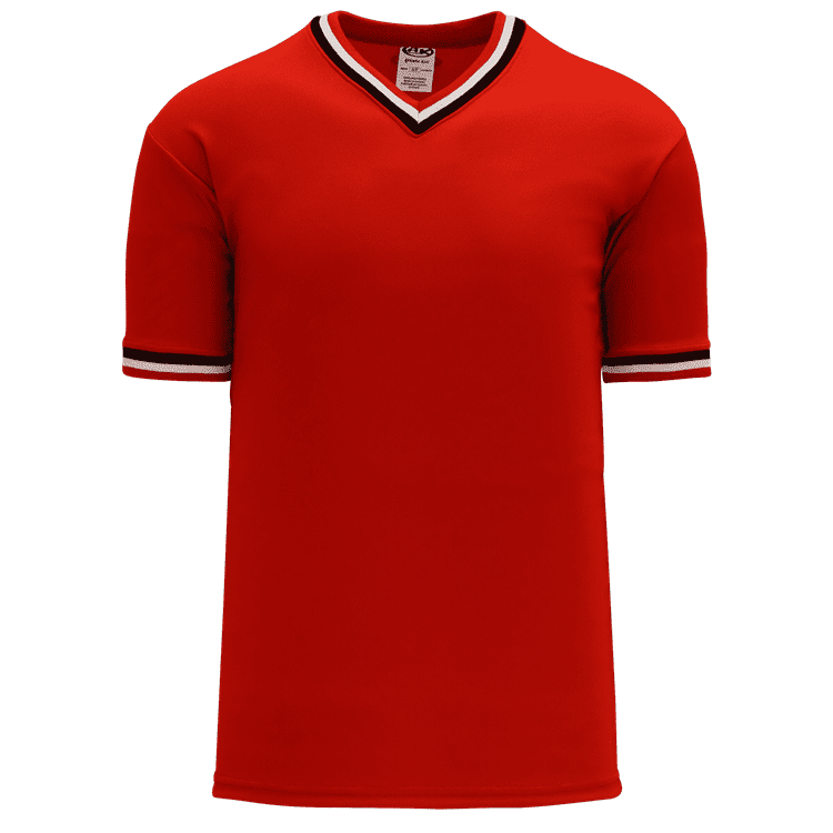 Athletic Knit BA1333 Vintage V-Neck Baseball Jersey