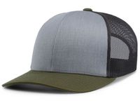 heather grey - light charcoal / moss
