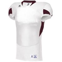 white / maroon