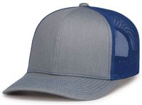 heather grey / royal