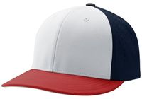 white panel - navy / scarlet red