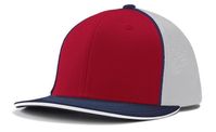 scarlet red - white / navy