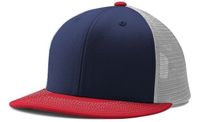 navy - white / scarlet