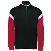 black / white / scarlet