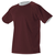 maroon / white