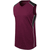 maroon - black / white