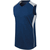 navy - silver / white
