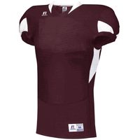 maroon / white