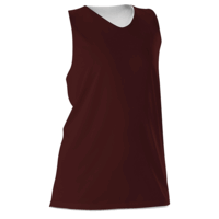 maroon / white