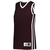 maroon / white