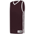 maroon / white