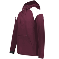 maroon / white