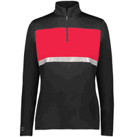 black / scarlet