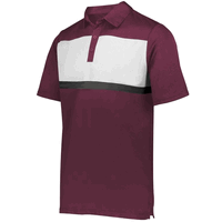 maroon / white