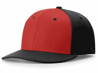 red panel / black