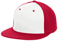 white panel / red