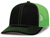 black / neon green