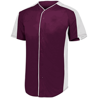 maroon / white