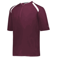 maroon / white