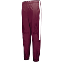 maroon / white