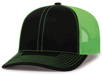 black / neon green