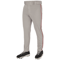 grey / scarlet