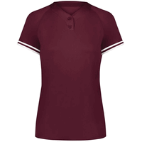 maroon / white