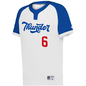 Russell R02X3M Vintage 2-Button Baseball Jersey