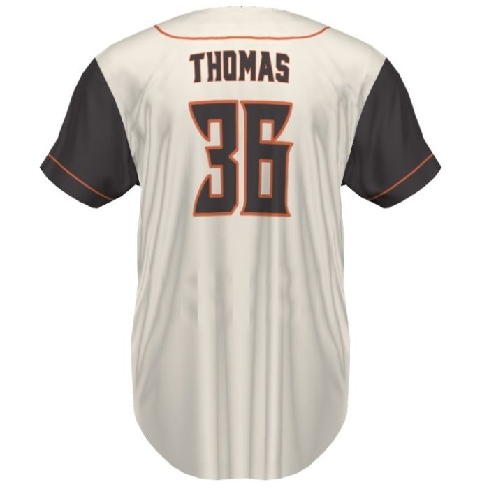 Russell Sublimated Button Up Baseball Jerseys Custom Real Button R45VTM