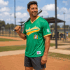 SAMPLE - Homegrown V-Neck Tackle Twill Baseball Jersey (SAMP513C)