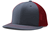 graphite / scarlet red