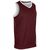 maroon / white
