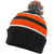 black / orange / white