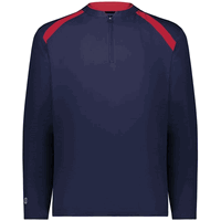 navy / red